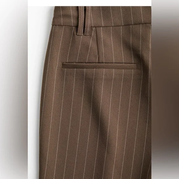 Women’s H&M Pinstripe Wide-Leg Trousers - Picture 2 of 4
